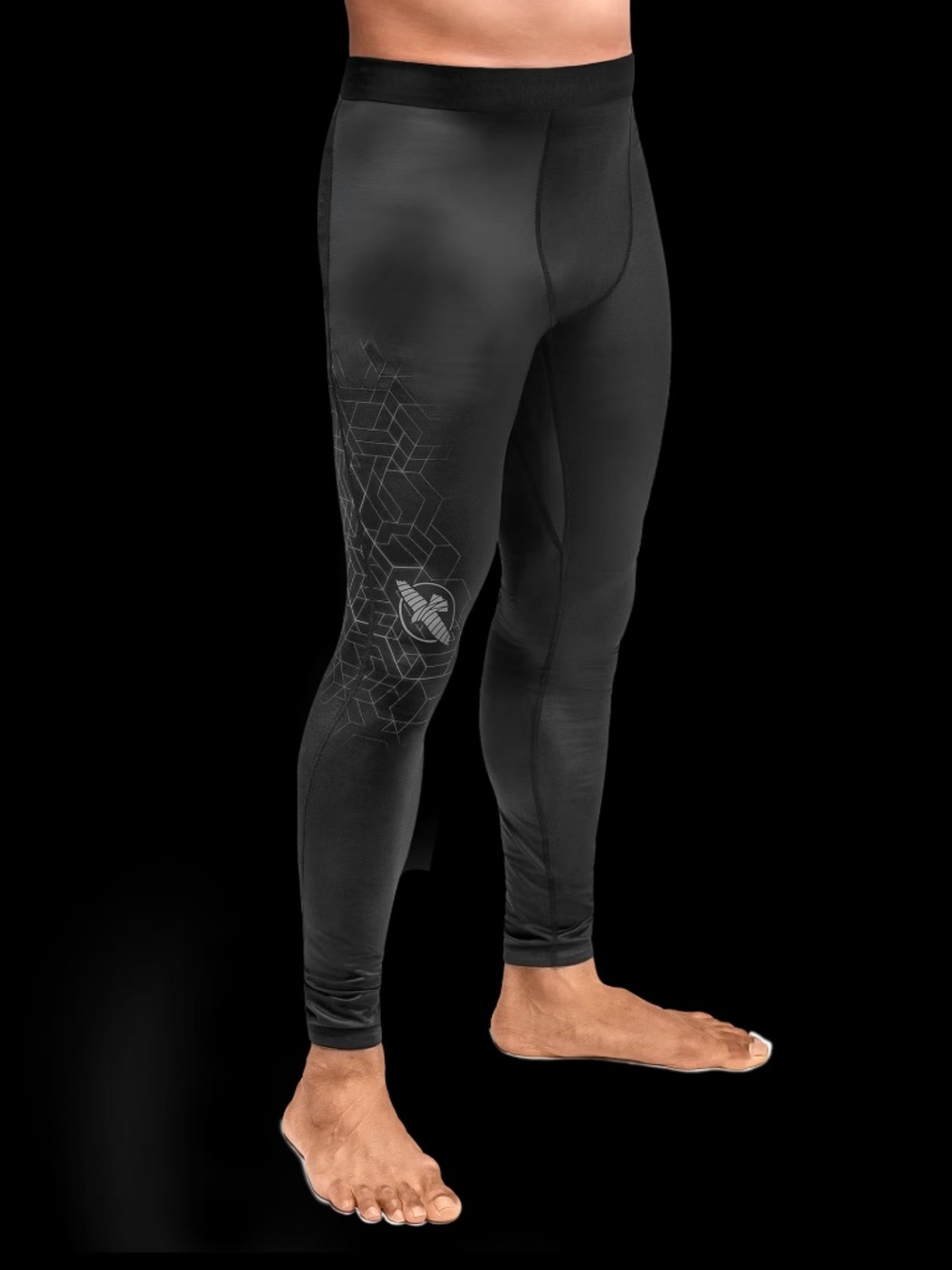 HAYABUSA MMA GEO JIU JITSU SPATS - BLACK